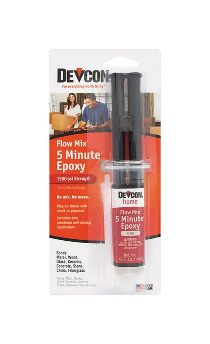 Devcon 5 Minute High Strength Clear Epoxy 0.47 oz (Pack of 6)