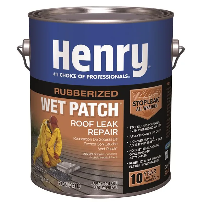 Henry Smooth Black Asphalt All-Weather Roof Cement 1 gal (Pack of 4)