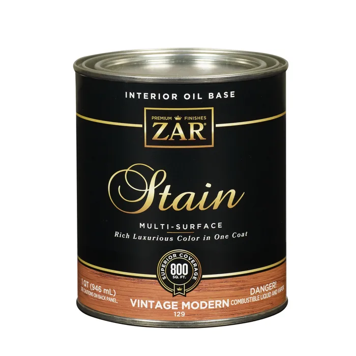 ZAR Semi-Transparent Vintage Modern Oil-Based Polyurethane Wood Stain 1 qt (Pack of 4)