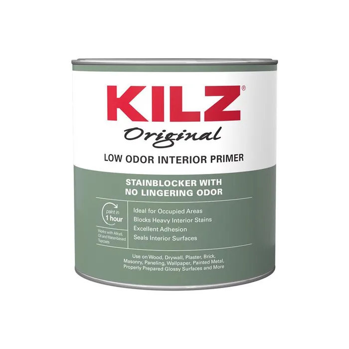 KILZ Original White Flat Oil-Based Alkyd Oil Primer 1 qt (Pack of 6)