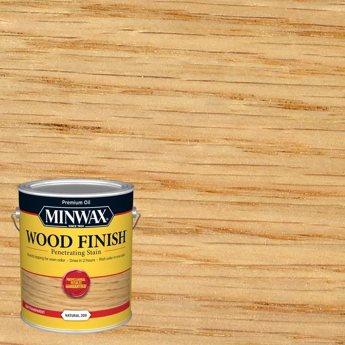 Minwax Wood Finish Semi-Transparent Natural Oil-Based Penetrating Wood Stain 1 gal (Pack of 2)