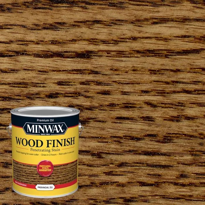 Minwax Wood Finish Semi-Transparent Provincial Oil-Based Penetrating Wood Stain 1 gal (Pack of 2)