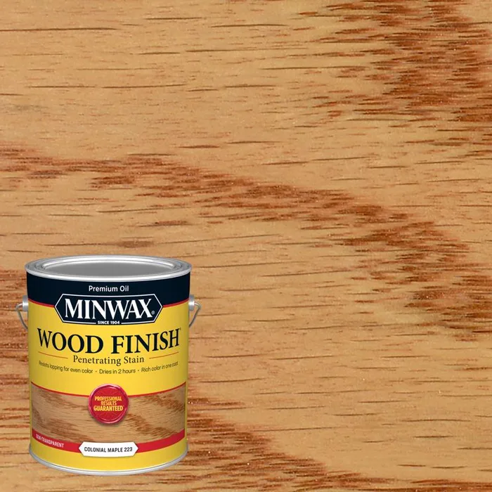 Minwax Wood Finish Semi-Transparent Colonial Maple Oil-Based Penetrating Wood Stain 1 gal (Pack of 2)