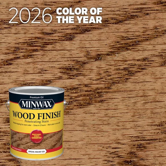 Minwax Wood Finish Semi-Transparent Special Walnut Oil-Based Penetrating Wood Stain 1 gal (Pack of 2)