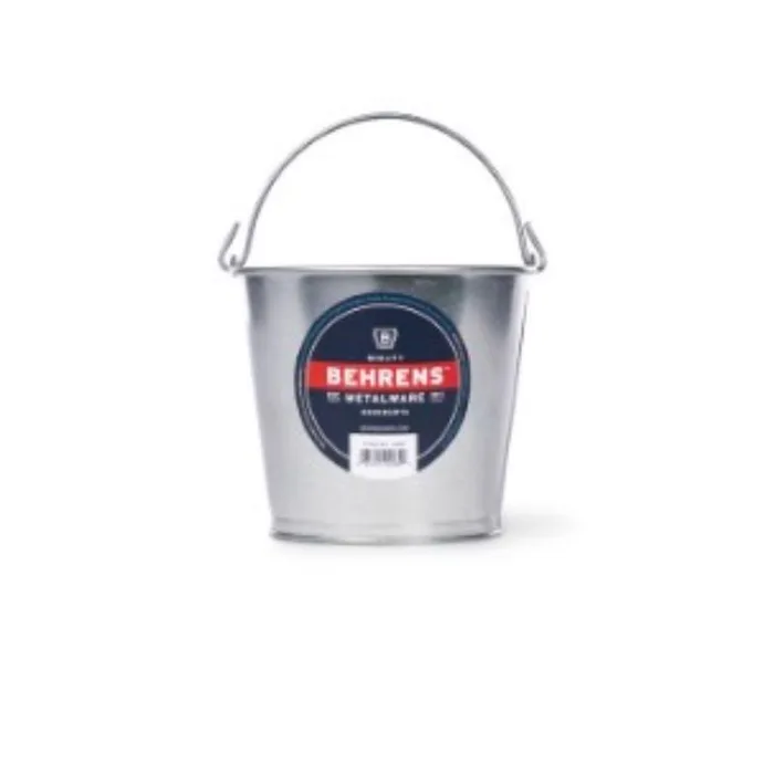 Behrens 2 qt Galvanized Pail Silver