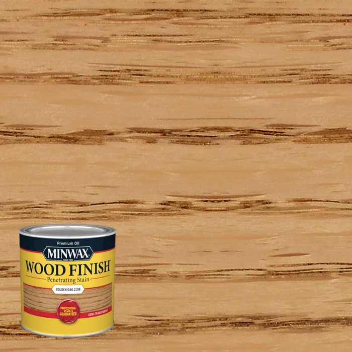 Minwax Wood Finish Semi-Transparent Golden Oak Oil-Based Penetrating Wood Stain 1/2 pt (Pack of 4)