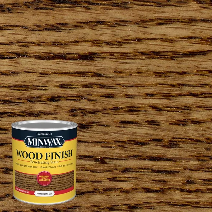 Minwax Wood Finish Semi-Transparent Provincial Oil-Based Penetrating Wood Stain 1 qt (Pack of 4)