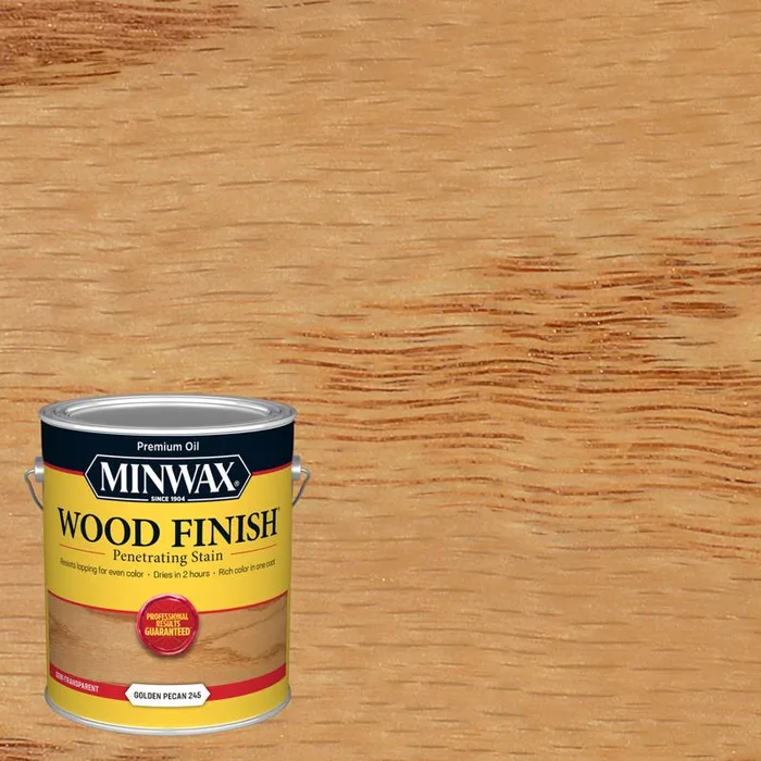 Minwax Wood Finish Semi-Transparent Golden Pecan Oil-Based Penetrating Wood Stain 1 gal (Pack of 2)