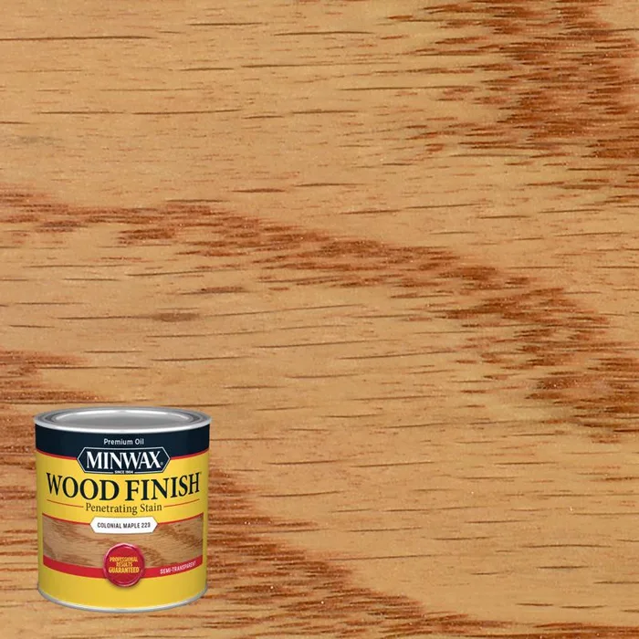 Minwax Wood Finish Semi-Transparent Colonial Maple Oil-Based Penetrating Wood Stain 1/2 pt (Pack of 4)