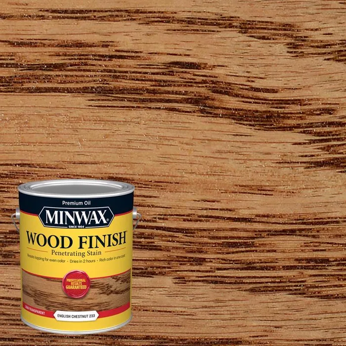 Minwax Wood Finish Semi-Transparent English Chestnut Oil-Based Penetrating Wood Stain 1 gal (Pack of 2)