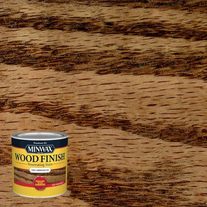 Minwax Wood Finish Semi-Transparent Early American Oil-Based Penetrating Wood Stain 1/2 pt (Pack of 4)