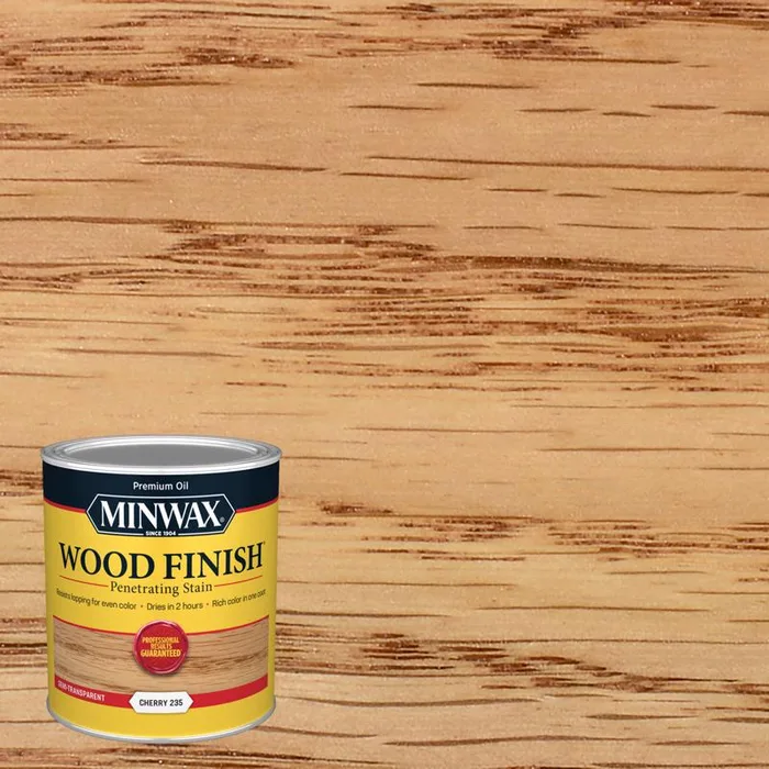 Minwax Wood Finish Semi-Transparent Cherry Oil-Based Penetrating Wood Stain 1 qt (Pack of 4)