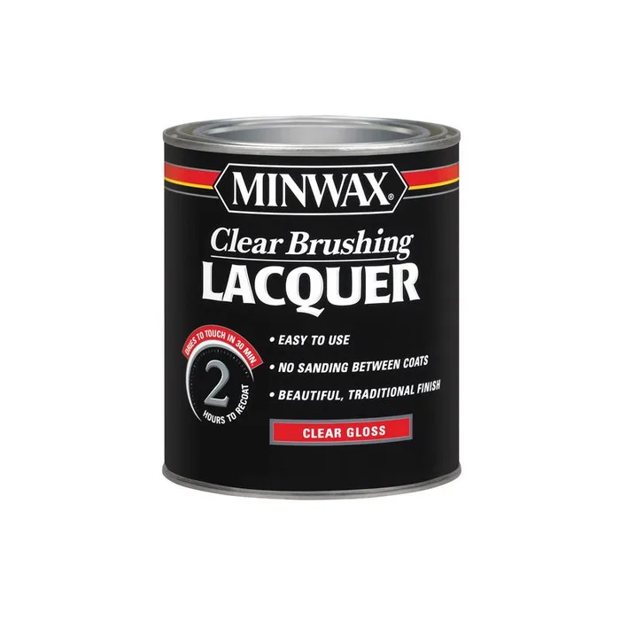 Minwax Gloss Clear Brushing Lacquer 1 qt (Pack of 4)