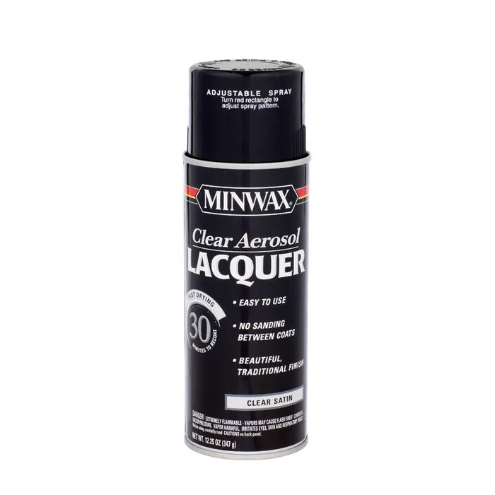 Minwax Satin Clear Oil-Based Lacquer 12 oz (Pack of 6)