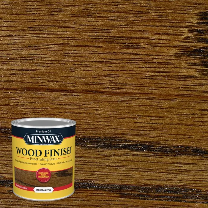 Minwax Wood Finish Semi-Transparent Jacobean Oil-Based Penetrating Wood Stain 1 qt (Pack of 4)