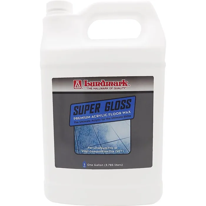 Lundmark Super Gloss Floor Wax Super Gloss Anti-Slip Floor Wax Liquid 1 gal (Pack of 2)