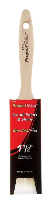 Linzer Project Select 1-1/2 in. Flat Paint Brush (Pack of 12)