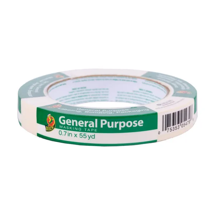 Duck 0.7 in. W X 60 yd L Beige High Strength Masking Tape 1 pk (Pack of 24)