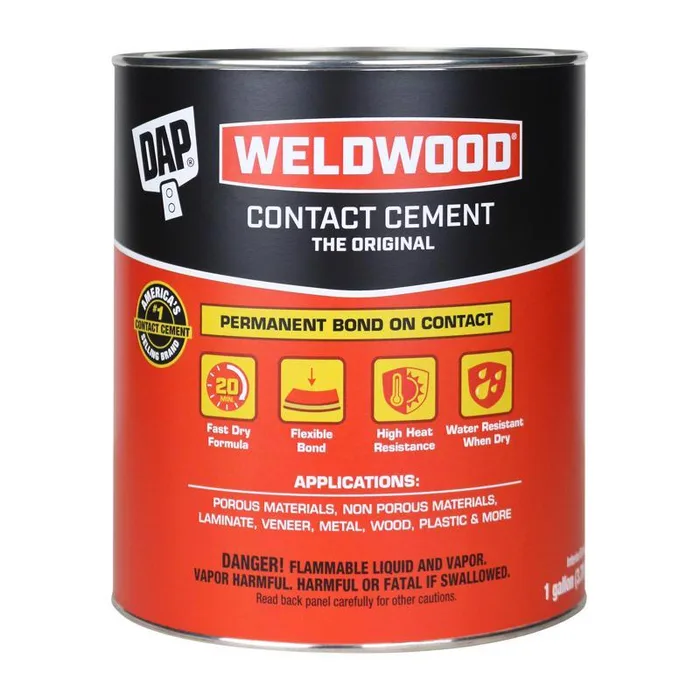 DAP Weldwood High Strength Rubber Tan Contact Cement 1 gal (Pack of 4)