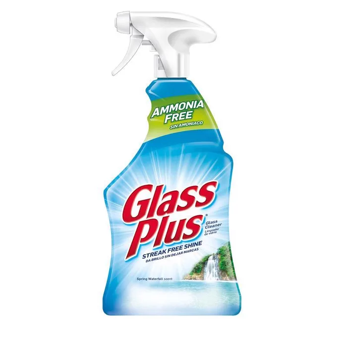 Glass Plus Spring Waterfall Scent Glass Cleaner 32 oz Liquid (Pack of 9)