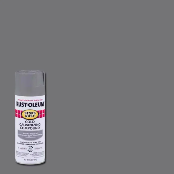 Rust-Oleum Stops Rust Flat/Matte Gray Cold Galvanizing Compound Spray 16 oz (Pack of 6)