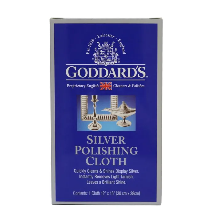 Goddard's Mild Scent Silver Polish 1 wipes Cloth (Pack of 6)