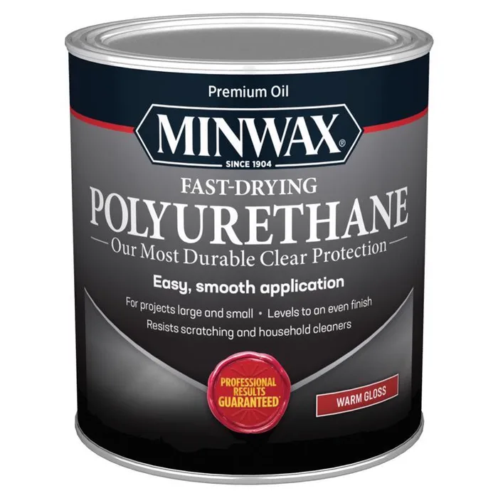 Minwax Gloss Clear Oil-Based Fast-Drying Polyurethane 1 qt (Pack of 4)