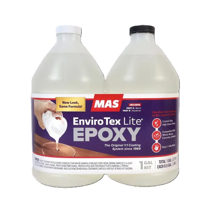 MAS High-Gloss Clear Finish 1 gal (Pack of 2)