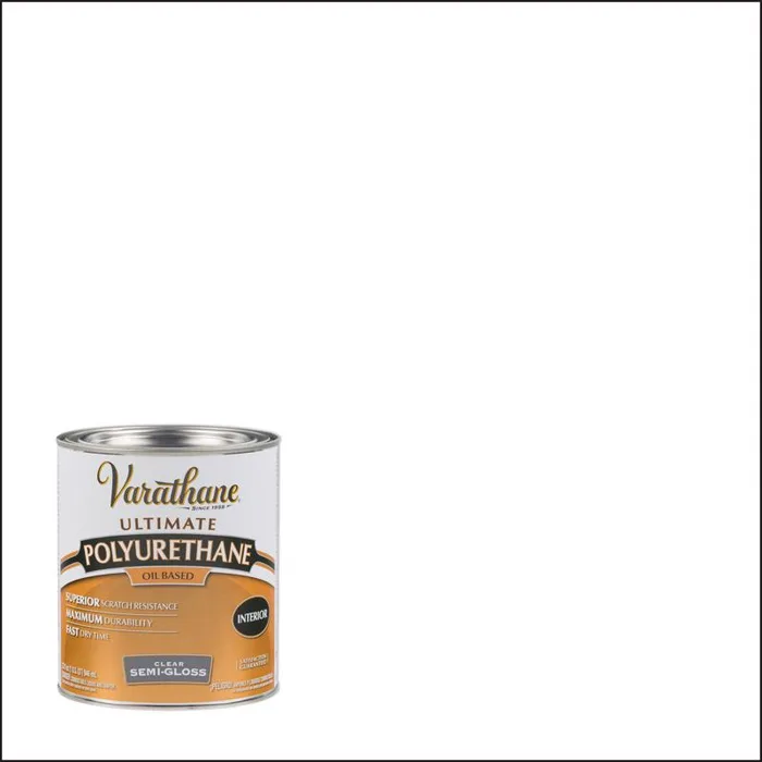 Varathane Premium Semi-Gloss Clear Oil-Based Polyurethane 1 qt (Pack of 2)