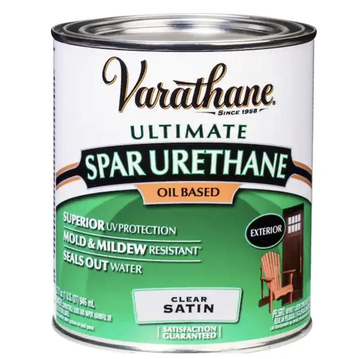 Varathane Premium Satin Clear Oil-Based Spar Urethane 1 qt (Pack of 2)