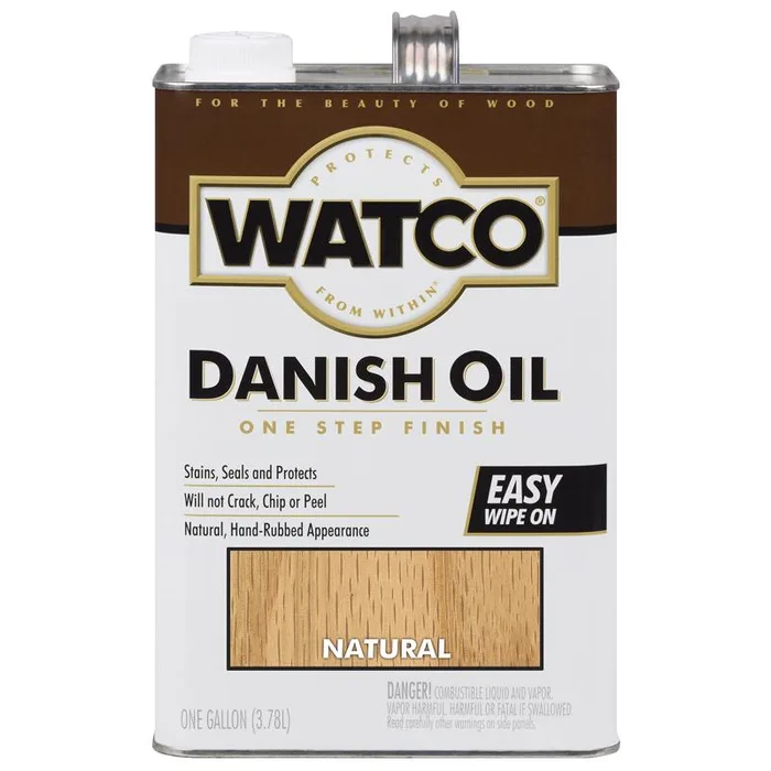 WATCO Transparent Natural Oil-Based Danish Oil 1 gal (Pack of 2)