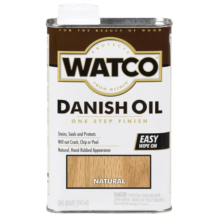 WATCO Transparent Natural Oil-Based Danish Oil 1 qt (Pack of 6)