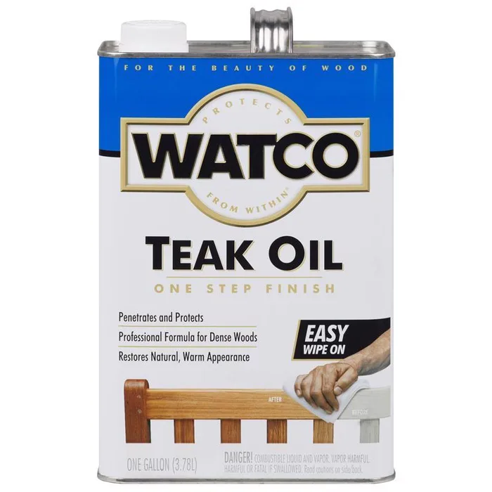 WATCO Transparent Clear Oil-Based Teak Oil 1 gal (Pack of 2)
