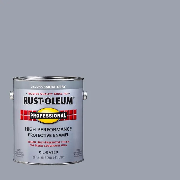 Rust-Oleum Professional Indoor and Outdoor Gloss Smoke Gray Protective Enamel 1 gal (Pack of 2)