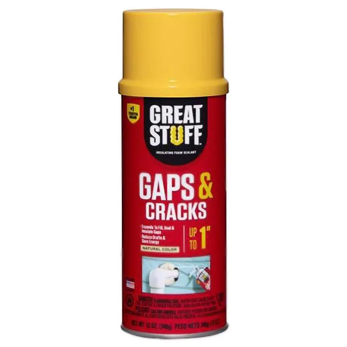 Great Stuff Gaps & Cracks Ivory Polyurethane Insulating Foam Sealant 12 oz (Pack of 12)