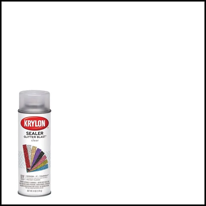 Krylon Glitter Blast Clear Spray  Paint 6 oz (Pack of 6)
