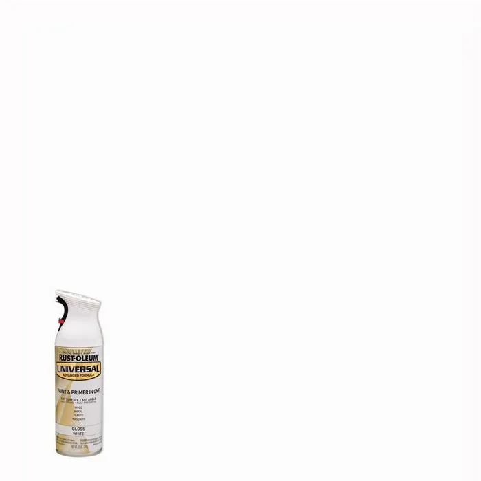 Rust-Oleum Universal Gloss White Spray Paint 12 oz (Pack of 6)