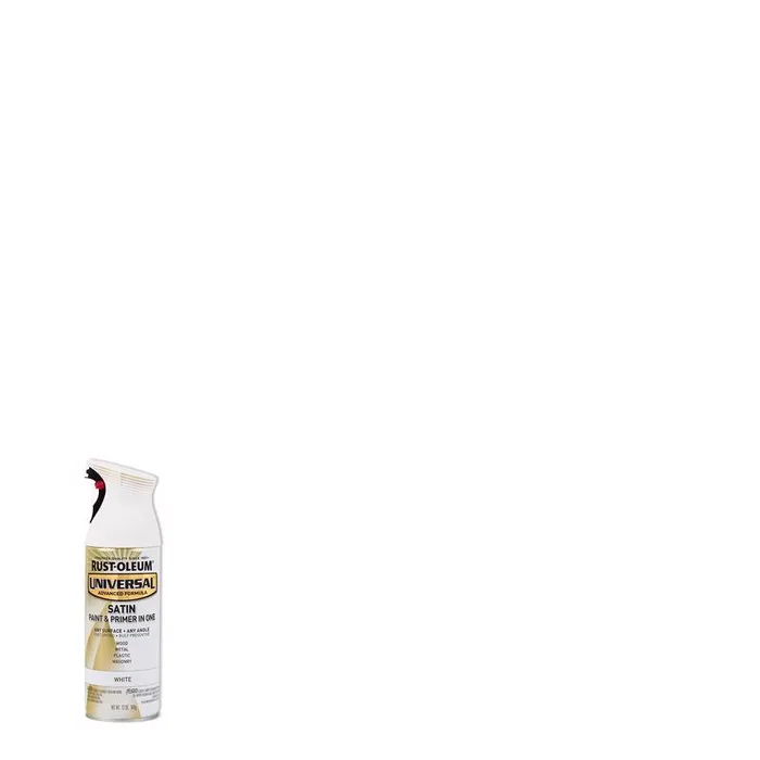 Rust-Oleum Universal Satin White Spray Paint 12 oz (Pack of 6)
