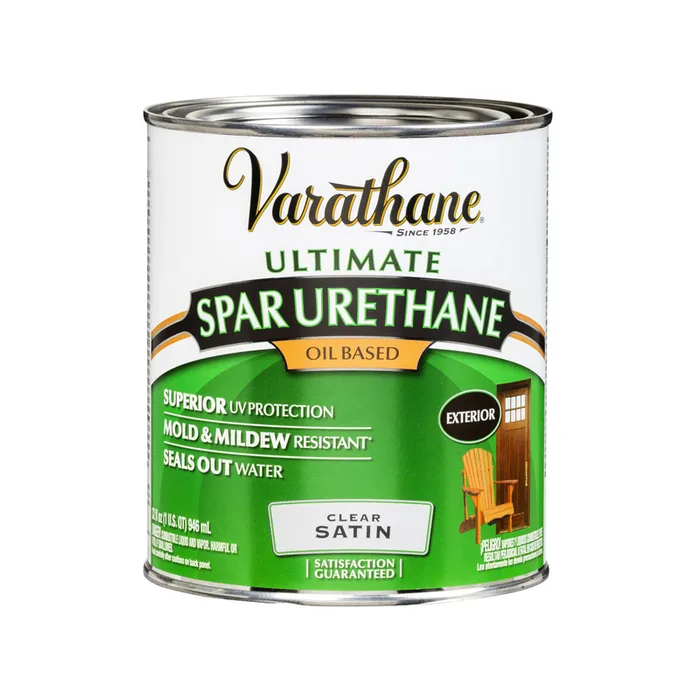 Varathane Ultimate Satin Clear Oil-Based Spar Urethane 1 qt (Pack of 2)