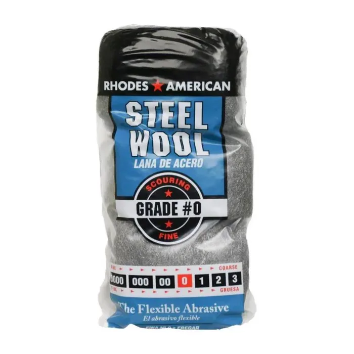 Rhodes American 0 Grade Fine Steel Wool Pad 12 pk (Pack of 6)
