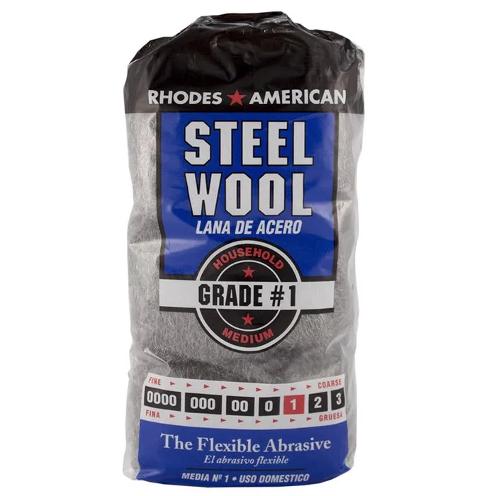 Rhodes American 1 Grade Medium Steel Wool Pad 12 pk (Pack of 6)