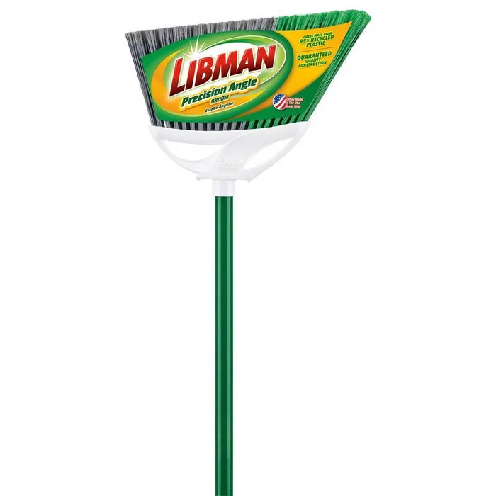 Libman Large Precision Angle 13 in. W Stiff Recycled Plastic Broom (Pack of 6)