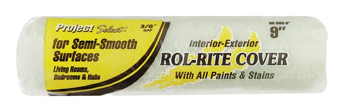 Project Select Rol-Rite Polyester 9 in. W X 3/8 in. Regular Paint Roller Cover 1 pk (Pack of 12)