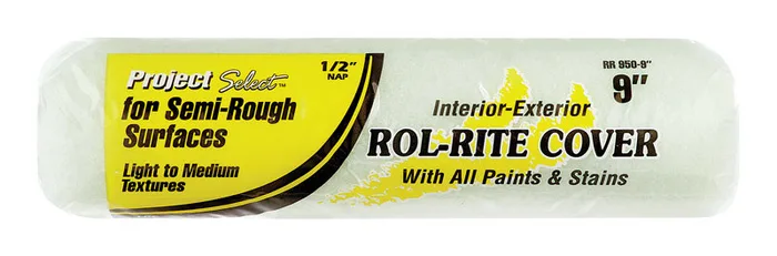 Project Select Rol-Rite Polyester 9 in. W X 1/2 in. Regular Paint Roller Cover 1 pk (Pack of 12)