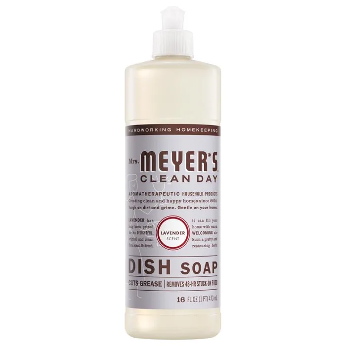 Mrs. Meyer's Clean Day Lavender Scent Liquid Dish Soap 16 oz (Pack of 6)
