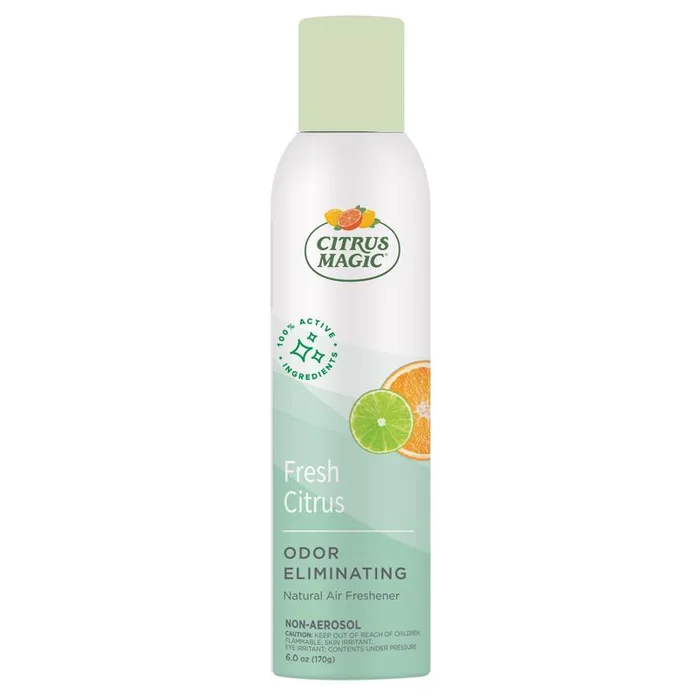 Citrus Magic Tropical Citrus Blend Scent Air Freshener Spray 6 oz Aerosol (Pack of 6)