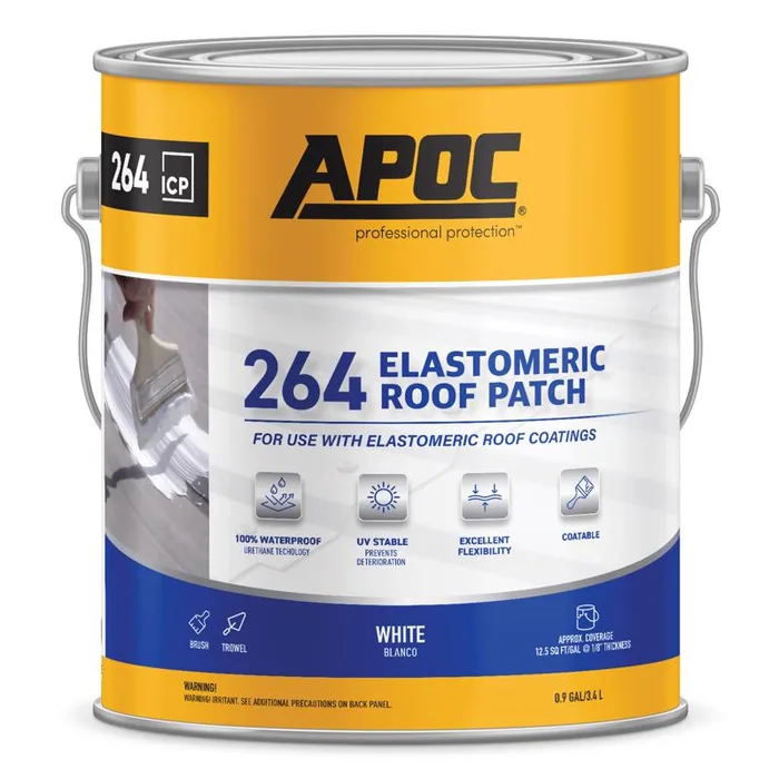 APOC Gloss White Elastomeric Roof Sealant 1 gal (Pack of 4)