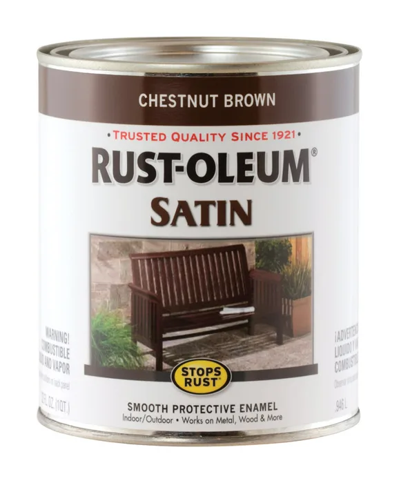 Rust-Oleum Stops Rust Indoor and Outdoor Chestnut Brown Protective Paint 1 qt (Pack of 2)