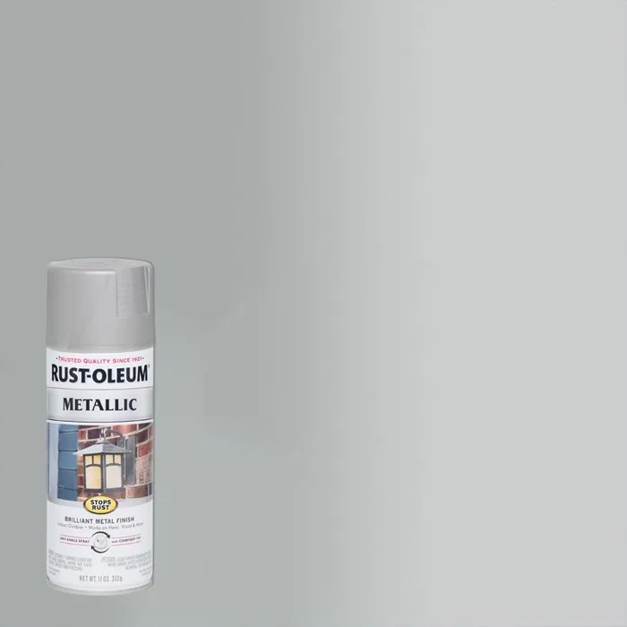 Rust-Oleum Stops Rust Metallic Matte Nickel Metallic Spray Paint 11 oz (Pack of 6)