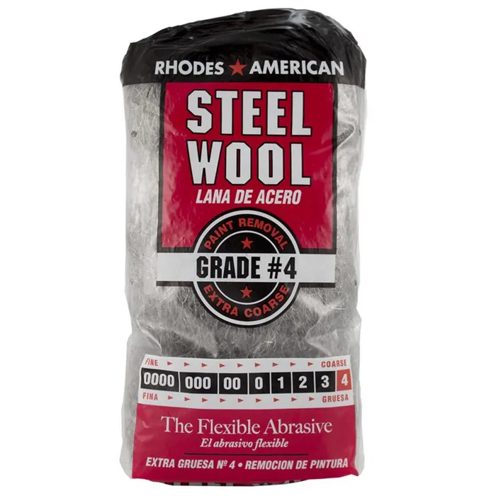 Rhodes American 4 Grade Extra Coarse Steel Wool Pad 12 pk (Pack of 6)